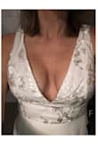 I have ordered this well in advance of my wedding day so the pics are just of me trying it on. I originally ordered Medium because I ordered another dress from Lulus In a small, and that dress ran small. So I exchanged this one for a Small and it's a perfect fit. This runs true to size in my opinion. I'm a size 4-6 in regular clothing. I'm 5'6 with no shoes on so it's plenty long enough to wear with heels. - Diane S.