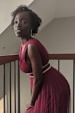 I wore this dress for wedding. I'm a 36 D and had some issues with the chest area. I had to use a pin to keep everything in place. It was also super long even with my high heels. However I received lots of compliments. - Douce K.