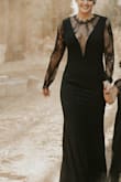 Love the uniqueness of this dress. I usually wear a medium but it was a little loose around the mid section and very long. Good quality, very thick and heavy dress! - Toni L.