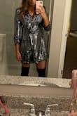 The medium was a little to big but I wouldn't size down because of my height. I ended up pinning the dress in the back and it helped a ton! Great for any event/night out. - Ellie W.