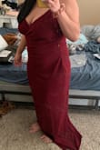 It is never easy for me to find a dress, let alone a formal dress for a wedding, without it being too small for my bust, too long for my very short height, and just not appealing to look at at all. This dress did everything I needed and much more. I ordered an XL, and I am 5'1 and I weigh anywhere between 171 to 174 lbs. I felt not only comfortable in the fabric but confident in the fit. I could wear this with or without heels and it would look great either way. The best part for me personally was the fact that there were no zippers and no annoying clasps in the back to stretch and break. Thank you Lulus!!! - Victoria B.