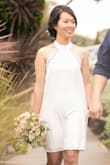 Got this for my engagement shoot. It is a little loose around the armpit area. Hard to find a bra that would work since the back is so open. Overall, it is a cute dress. - LYNETH L.