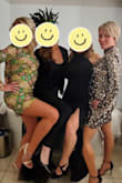 Wore this in Vegas at our company's first convention. Super comfortable and perfect statement piece!  Got tons of compliments and it was perfection in our pictures!  If you like clothes tight then I probably could have worn a small. - Stephanie S.