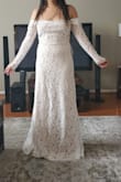 Ran a little large. Might need cups built into it. Beautiful detail all around. Cannot raise hands all the way up. Easy to walk in. Incredibly comfortable. Can sit easy in it and very light. - Stephany S.