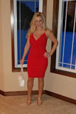 Love this dress! It fits true to size and the color is a vibrant red.  Perfect for date night! - Alisha