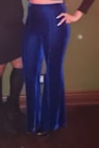 The color is truly royal! The velvet is soft. I wish the material was a bit thicker. - Indiria H.