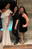 I LOVE this dress. I received so many compliments. I felt beautiful. The material fits nicely and hugs the body tight. It's nice that the dress has a liner. - Tiffany J.