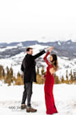 I'm a photographer and got this dress to wear for tripod selfie pictures during a trip to Colorado, and I couldn't be happier with it! It fit like a glove and I didn't need to hem the dress since I wore snow shoes underneath. I love the V in the back and didn't find the metal piece to be uncomfortable at all! The thick material also helped with warmth! This dress is such high quality! - Ann S.