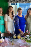 I wore this for my bridal shower mimosa brunch & was quite pleased with it. My grandmother thought there was too much cleavage, but I wasn't overly bothered by it. Gotta love the custom fit you get out of a wrap dress. - Stephanie S.