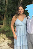 I loved this, fit was pretty good but not exactly as pictured, maybe it's just my chest size, but the waist part kind of disappeared under my boobs. It's lightweight which was perfect for a destination wedding in Mexico. - Ashley E.
