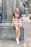 it's fits good on me and the cloth is nice and comfy.. i super duper love it.. This skirt is nice to wear with my black tshirt and converse shoes - Sharon B.