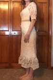 This my daughters Wedding dress. It was just from pictures that we liked it. It fits her perfect is super comfortable and after ironing it a little it looks beautiful. Very happy. - Stephanie B.