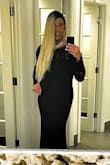 I wore this gown to a gala and received sooooo many compliments!! I'm 5'9 and with 4 1/2 inch stilettos the length was perfect. I'm a 34D transsexual woman and normally wear a large, but the XL fit great. Thank you Lulus!!!!! - Jessica - Rob L.