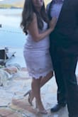 Wore this to a September wedding and it was perfect! I usually have to get the tops of Lulus dresses taken in a little bc my measurements are weird..but after I did that, it fit perfectly. Color is pretty and feminine. - Brittany C.