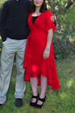 This dress arrived fairly quick, fit wonderfully, and was beautiful! However, I had only been wearing it for about 3 hours and someone informed me the sleeve seem was coming apart! It was for sister's wedding and I was not dancing or doing anything that should have caused it to come undone so I was surprised. I am very disappointed as there is no way I will be able to wear it again. So pretty much I bought a disposable dress. - Maria B.