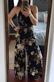 It's a bit of a challenge to get into/out of because of the straps, but worth it for the look! I was worried I'd have to get the length altered but with some short chunky heels it was perfect. The straps tighten and hold the girls up perfectly without a traditional bra (will probably use stick ons). Love that it looks like a dress if you're just standing but once you move it flows and is just so fun! - Christine M.