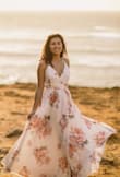 I bought this dress for our engagement shoot and the bust clip was a little tight and would pop open so I removed the clip altogether. Loved how the dress moved in the wind, just have to be careful it didn't open up too much since it was very windy that day. - Vanessa H.