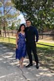 I bought this dress super last minute for my best friend's fraternity formal, and immediately fell in love upon its arrival. This shade of blue is my absolute favorite, and it paired perfectly with nude heels and dainty gold jewelry. I loved the classy feel. Will definitely wear more than once!! - Yulissa B.