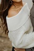 this sweater was the perfect piece to my engagement photos!!! The off the shoulder was a hit. I want in every color! - Gabriella S.