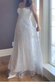 Feels amazing! I love everything about it! I also ordered the Frankee White Pointed-Toe Rhinestone Mules in white, make sure to check it out! I'm in Canada and I got the dress in 1 week! Can't wait to use in my small and intimate wedding. - Thais B.