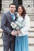 I bought this as an option for my elopement wedding dress and it was beautiful! I took a chance on the blue and was so impressed with the color, the quality and the comfort of the dress!!! - Stephanie S.