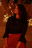 I have worn it with jeans and a formal skirt and both looks looked great! - Zuleikha N.