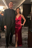I wore this dress to a gala and received sooooo many compliments. The material is thicker so it lays nicely and is very flattering. I had to use some double sided tape to prevent the top from exposing too much but other than that this dress is absolutely perfect! - Keri S.