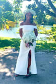 I love this dress. Its very flattering and the fabric is good quality!! I received tons of compliment when I wore it to my very intimate garden wedding ceremony. It was very long so it had to be hemmed. - Glenda D.