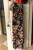 If you are short (I'm 4'11) wear about 3 inch heels AT LEAST. But omg this dress is so beautiful, my sister already asked to borrow it! Great material, flows, and very adjustable to your bust. - Kera R.