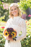 Absolutely in love with this dress for our beautiful November wedding! My mom and I ordered it on a whim because I loved it in the photo, and the moment I tried it on I knew it was the one. The fabric is beautiful and great quality. And the dress is so comfortable! It's baffling to think my wedding dress was only $82, and I wouldn't have traded it for a dress that cost thousands. I also wore a Lulus dress for my rehearsal dinner and my bridesmaid wore Lulus and I'm so happy with everything I've gotten from them. Highly recommend! - Sherry A.