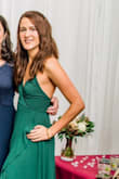 I absolutely LOVED this dress! I wore it to a October wedding and I received so many compliments! The dress was true to size. I ordered a size S, I am 5'7 and 127 pounds and I was very happy with the fit! It was a little low cut but I have a smaller chest so it didn't bother me too much but definitely something to note! I'd totally buy again! - Valerie K.