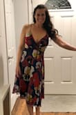 This dress exceeded my expectations. It looks designer. I was even able to wear it without a bra. It slims you at the waist and hides any sins below. Perfect for wedding, date night, or brunch!!! - Kelly R.