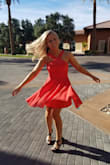 This dress was perfect for a fall wedding in Vegas!  It was super comfortable and fit so well.  Excellent quality. Loved how the skirt flowed (especially when spinning in a circle!)  This dress also washes up nicely. - Shannon D.