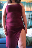 This dress is so soft and fits really well! I wore it on Valentine's Day and it layered really well with a leather jacket! - Kristin I.