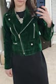 I'm usually a medium on this site, and all the other reviews I read said to order up. They only had it in small, I took a chance and ordered it cause I loved it so much. The small fit me perfectly. - Katerina L.