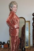 Amazing!!!! Now I wished I had of bought the matching pants and just had them hemmed. I am thrilled to have this. Love love love! I put it on for the first time and realized it is a little tight on the shoulders. Wanting to exchange for a medium. - Katherine J.