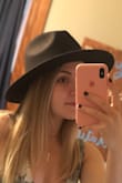 I love this hat it is so cute! It is a little to big on me but I have a small head. It goes with so much! - Alivia C.