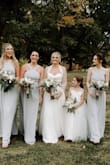I got an XS as a bridesmaids dress for a wedding I was in. I had to get it hemmed, being 5'3" it was to long. - Rebecca B.