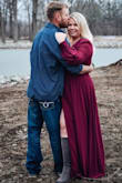 I wore this for my engagement photos and absolutely loved the dress. I am very busty and the only issue is I didn't get the coverage over my chest. I had anticipated this though. I received so many compliments! - Kara H.