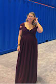 I bought this for a charity gala, when I found out last minute I'd be attending. The dress arrived the night before my event and fit perfectly besides being a little long. If I had more time I would have gotten it hemmed. - Emily M.