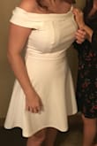 Bought this for my wedding and I couldn't be happier with the choice I made! It fit perfectly on me, very good quality and not expensive. I did add an 'bridal belt' to it to make it more bridal. - Elisa M.