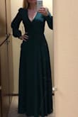 I love this dress! It's very elegant, good quality, feels great and looks amazing! 
The only thing is it was too long for me so I had to get rid of couple of inches. - Lena H.