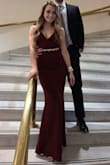 I recently wore this dress to my medical school gala and loved it SO much! Definitely going to try to find another occasion to wear it to. It fit like a glove and hugged my body in all the right places. The material was thick and covered up any lines underneath, but not too thick that it made me hot. Since I'm on the shorter side, the dress was a little bit long, but I love wearing high heels so it ended up being the perfect length! I added a sequined belt just to bring in my waist a little bit more and to add some bling. - Analise Z.