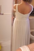 I bought this as a contender for my vow renewal. I ended up going with a different dress from Lulus, but this one is stunning none the less. A huge pro of this dress is that it has good support for the girls, but the waist has no stretch. - Maria W.