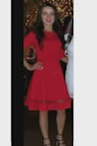 I am very happy with the dress and how it fits. I ordered XS and did not need to do any alterations to the dress. It does not look or feel cheap and I have gotten so many compliments on it. - Martina C.