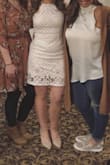 I ordered this dress in a size medium for my bridal shower after months of searching, & I'm so glad I did! The dress fit perfectly, it was super comfortable, and appropriately flattering; I got so many compliments on my dress! Would definitely recommend! - Kristen K.