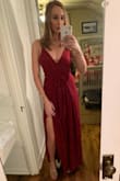This is such a nice jumpsuit - comfortable, forgiving and downright sexy. Love the details. - Kaitlin B.