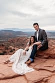 Took anniversary photos on top of a mountain in Sedona and it was perfect. Fit was great and perfect for the photos, like it better than my wedding dress :) - Destiny W.