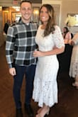 I wore this dress for my bridal shower in February, it was absolutely perfect! I wore a medium and it hugged my curves perfectly. I received compliments all day from everyone. The only issue was the dress got loose by the end of the day but most dresses tend to do that. Loved it ! Highly recommend! - Nicole G.