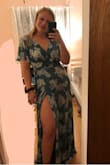 I'm amazed at how well this dress fit! I bought this as my prom dress (haven't worn it yet) but am super excited to feel flawless in this dress! I'm planning to hem it since it's a little long even with heels on. I love the sleeves and color (not as good in these photos but looks gorgeous in person) Can't wait for prom night in this dress!! - Dab S.